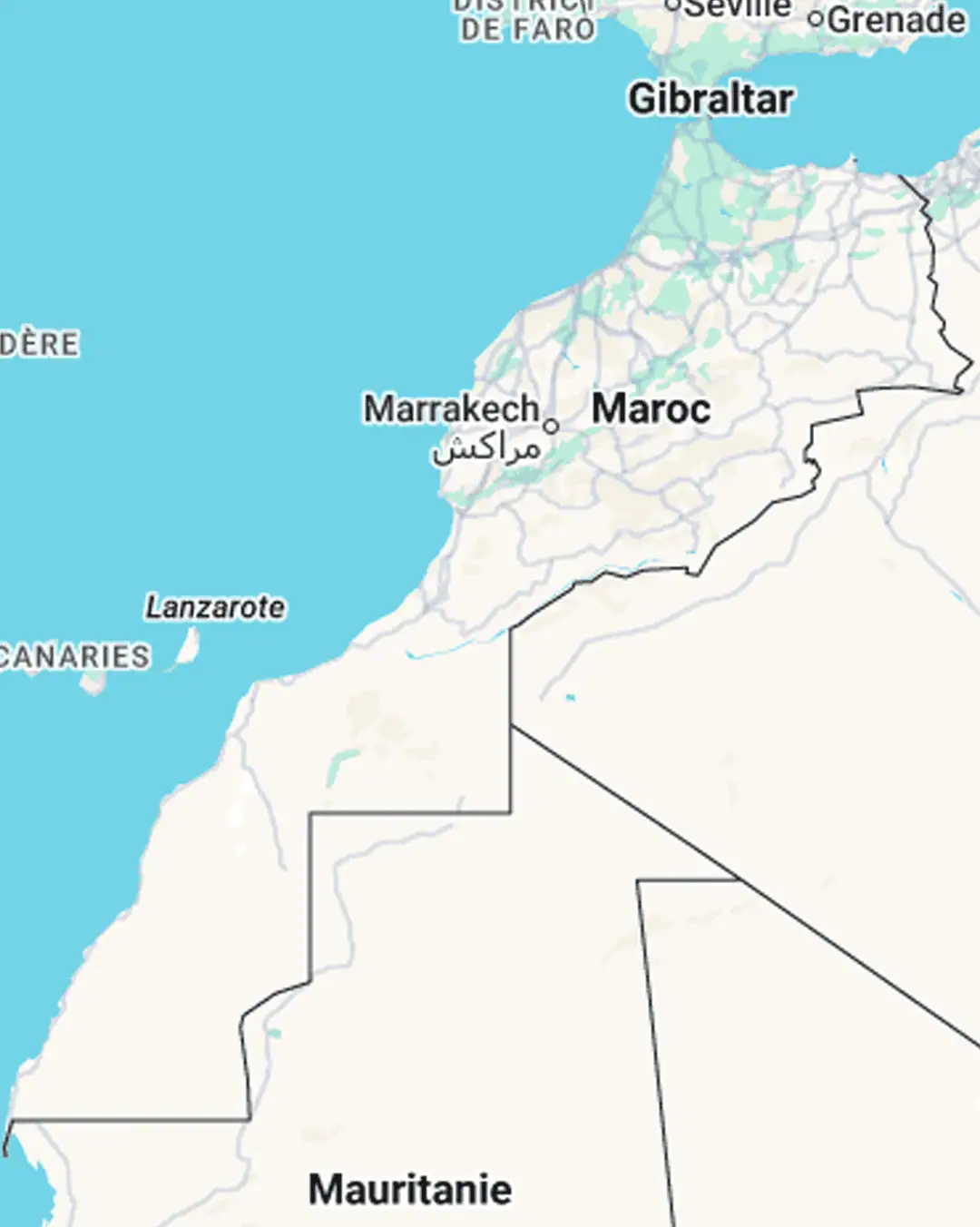 maroc - map